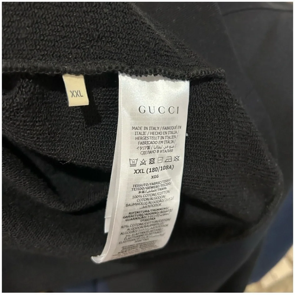 Gucci interlocking G jersey, cotton logo sweatshirt size XXL made in Italy